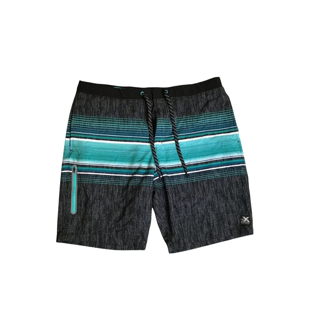 ZeroXposur Men's Green Swim Trunk‎ Board Shorts with Inner Liner Size L NWT